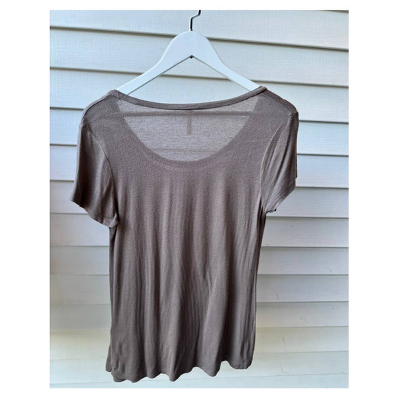 Upcycled Tan Angel Number 222 Tee - Picture 8 of 8